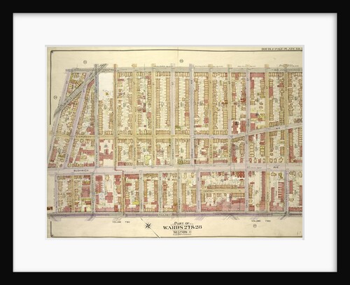 Map bounded by Central Ave., Palmetto St; Including Broadway, Lawton St., Hart St., New York by Anonymous
