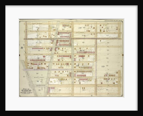 Map bounded by 67th St., 12th Ave., 76th St; Including 7th Ave., 8th Ave., New York by Anonymous