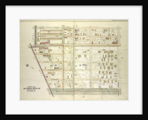 Map bounded by Argyle Road, E. 13th St., Avenue J; Including Ocean Parkway, Foster Ave., Avenue G., New York by Anonymous