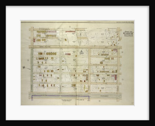 Map bounded by E. 13th St., Avenue M; Including Ocean Parkway, Avenue J., New York by Anonymous