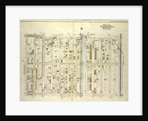 Map bounded by Avenue M, Ocean Ave; Including Avenue O, E. 9th St., New York by Anonymous