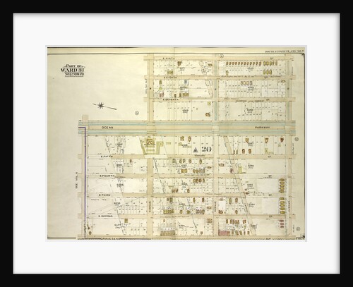 Map bounded by E. 9th St., Avenue O, Gravesend Ave; Including Avenue L, Ocean Parkway, Avenue M., New York by Anonymous
