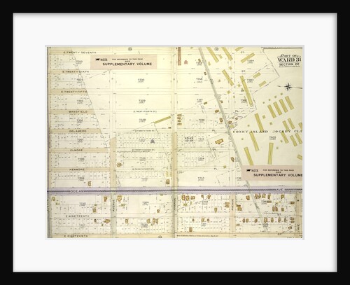 Map bounded by E. 27th St., Avenue W; Including E. 18th St., Avenue S., New York by Anonymous