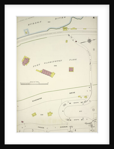 Map bounded by Hudson River, Haven Ave., New York by Anonymous