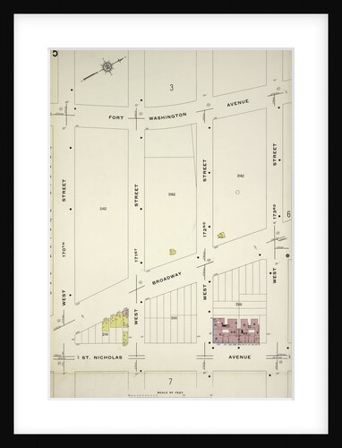 Map bounded by Fort Washington Ave., W. 173rd St., St. Nicholas Ave., W. 170th St., New York by Anonymous