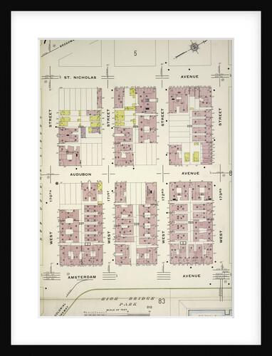 Map bounded by St. Nicholas Ave., W. 173rd St., Amsterdam Ave., W. 170th St., New York by Anonymous