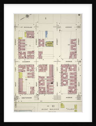 Map bounded by St. Nicholas Ave., W. 176th St., Amsterdam Ave., W. 173rd St., New York by Anonymous