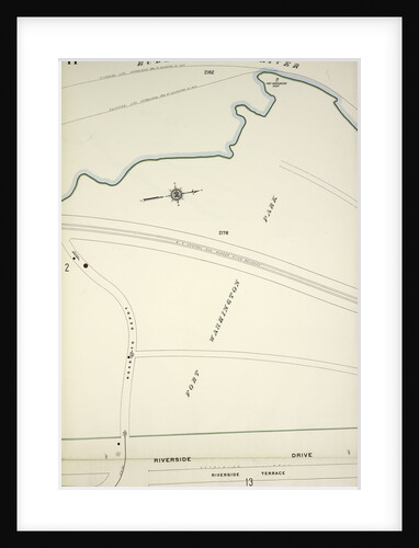 Map bounded by Hudson River, Riverside Drive, New York by Anonymous
