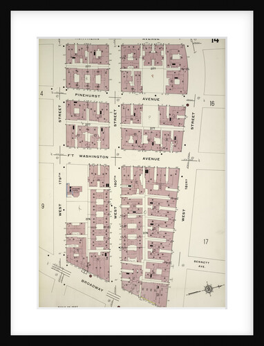 Map bounded by Northern Ave., W. 181st St., Broadway, W. 179th St., New York by Anonymous