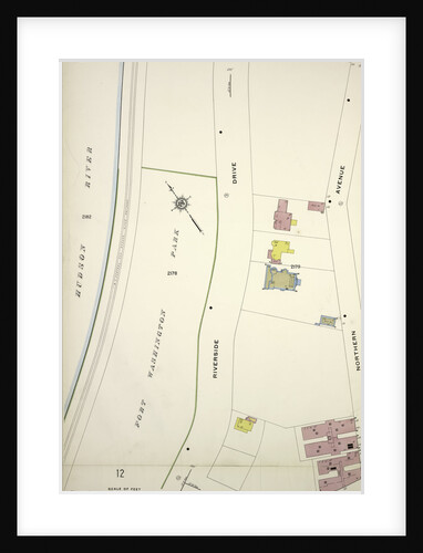 Map bounded by Hudson River, Northern Ave., W. 181st St., New York by Anonymous