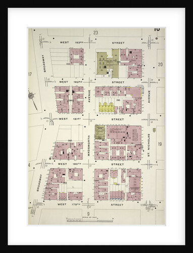 Map bounded by W. 183rd St., St. Nicholas Ave., W. 179th St., Broadway, New York by Anonymous