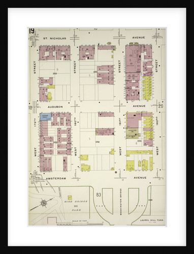 Map bounded by St. Nicholas Ave., W. 182nd St., Amsterdam Ave., W. 179th St., New York by Anonymous