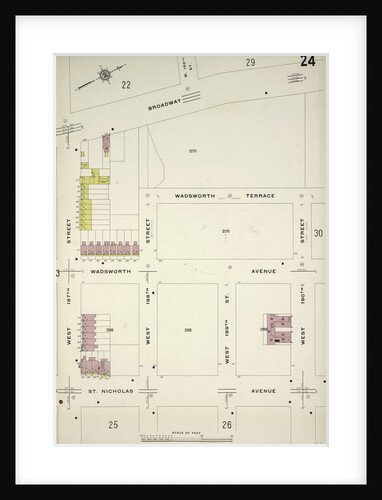 Map bounded by Broadway, W. 190th St., St. Nicholas Ave., W. 187th St., New York by Anonymous