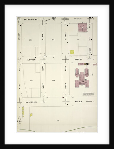 Map bounded by St. Nicholas Ave., W. 191st St., Amsterdam Ave., W. 188th St., New York by Anonymous