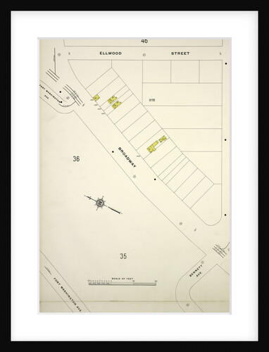 Map bounded by Ellwood St., Nagle Ave., Broadway, New York by Anonymous
