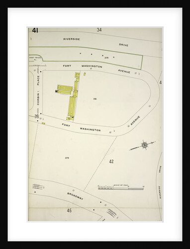 Map bounded by Riverside Drive, Broadway, Corbin Place, New York by Anonymous