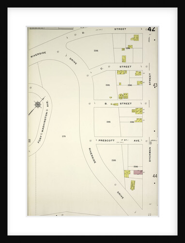 Map bounded by D. St., Dyckman St., Riverside Drive, New York by Anonymous