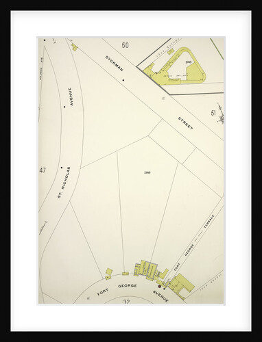 Map bounded by Dyckman St., Fort George Ave., New York by Anonymous