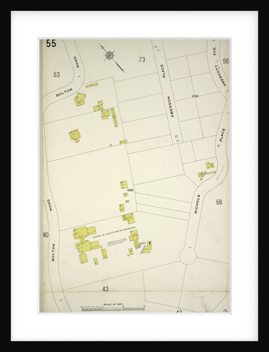 Map bounded by Bolton Rd., Nicholas Place, New York by Anonymous
