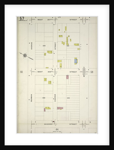 Map bounded by W. 207th St., Broadway, Academy St., Seaman Ave., New York by Anonymous
