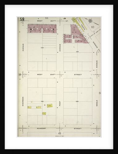 Map bounded by W. 207th St., Nagle Ave., Academy St., Sherman Ave., New York by Anonymous