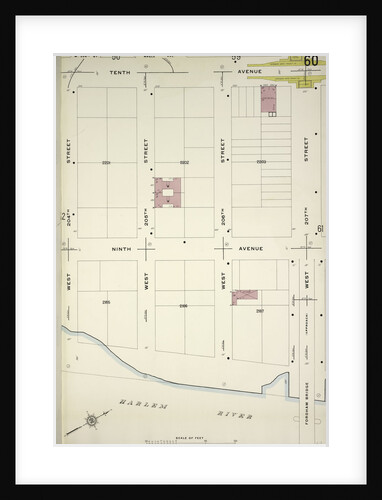 Map bounded by 10th Ave., W. 207th St., Harlem River, W. 204th St., New York by Anonymous