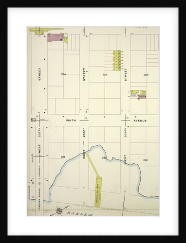 Map bounded by 10th Ave., W. 210th St., Harlem River, W. 207th St., New York by Anonymous