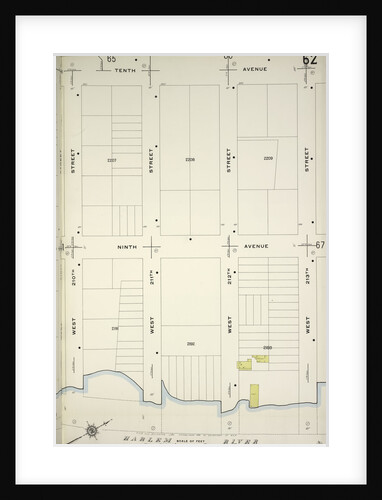 Map bounded by 10th Ave., W. 213th St., Harlem River, W. 210th St., New York by Anonymous