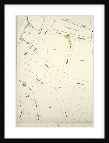 Map bounded by Cold Spring Rd., Crosby Place, New York by Anonymous