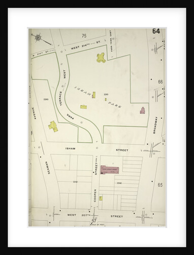 Map bounded by W. 214th St., Broadway, W. 207th St., Seaman Ave., New York by Anonymous