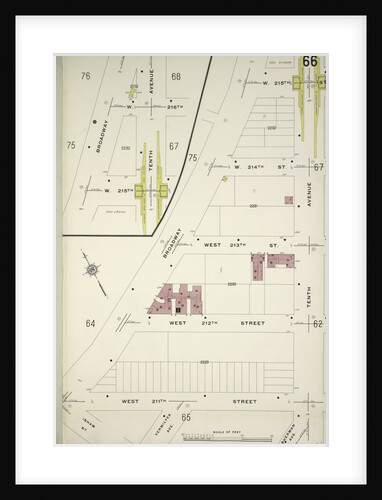 Map bounded by W. 215th St., 10th Ave., W. 211th St., Broadway, New York by Anonymous