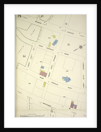 Map bounded by Seaman Ave., W. 217th St., Broadway, W. 214th St., New York by Anonymous