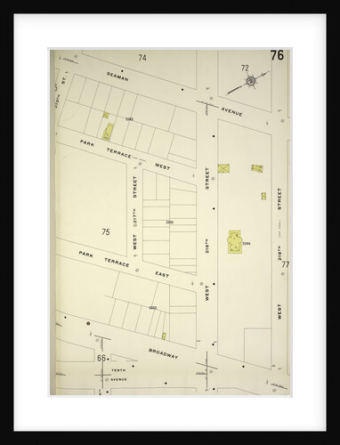 Map bounded by Seaman Ave., W. 219th St., Broadway, New York by Anonymous
