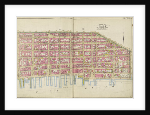 Map bounded by Division St., Grand St., Corlears St., East River, Market St., New York by Anonymous