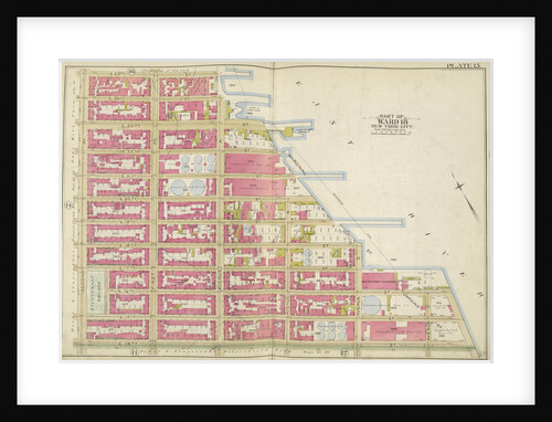 Map bounded by E. 25th St., East River, E. 14th St., 2nd Ave., New York by Anonymous