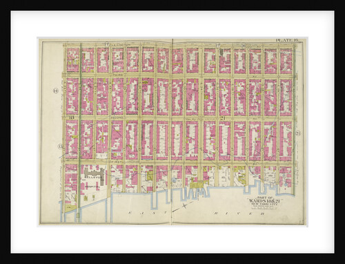 Map bounded by Lexington Ave., E. 40th St., East River, E. 25th St., New York by Anonymous