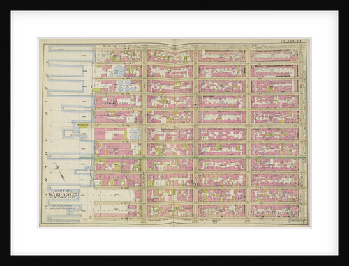 Map bounded by W. 47th St., 8th Ave., W. 36th St., Hudson River, New York by Anonymous