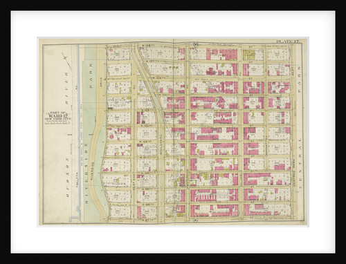 Map bounded by W. 108th St., Central Park W., W. 97th St., Hudson River, New York by Anonymous