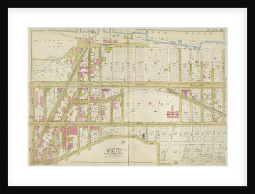Map bounded by Hudson River, W.124th St., Convent Ave., W. 125th St., New York by Anonymous