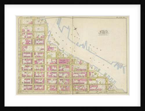 Map bounded by Harlem River, E.125th St., 5th Ave., New York by Anonymous
