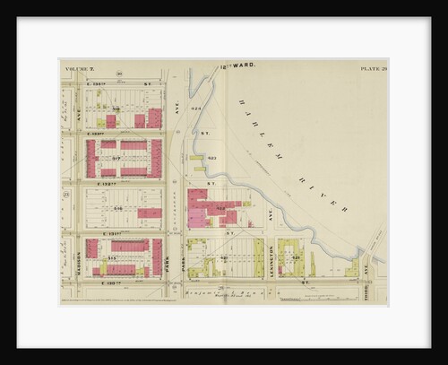 Map bounded by E. 134th St., Harlem River, E. 130th St., Madison Ave., New York by Anonymous