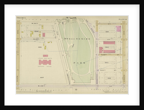 Map bounded by W. 114th St., 8th Ave., W. 110th Sst., 10th Ave., New York by Anonymous
