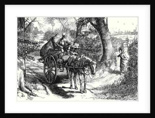 David Copperfield I Saw to My Amazement Peggotty Burst from a Hedge and Climb Into the Cart. by Anonymous