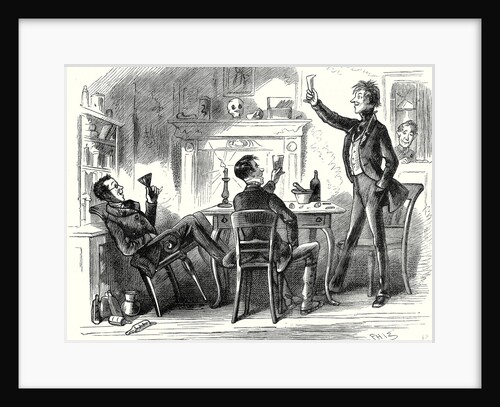 Pickwick Papers 'Mr. Bob Sawyer’s Boy Peeped Through the Glass Door and Thus Listened and Looked on at the Same Time' by Anonymous