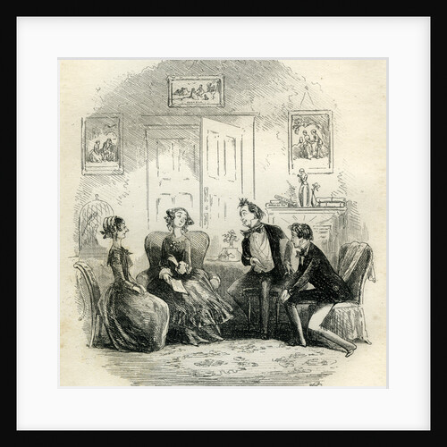 David Copperfield 'Traddles and Jin Conference with the Misses Spenlow' by Anonymous