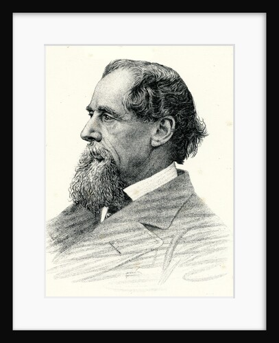 Portrait of Charles Dickens 1870 by Anonymous