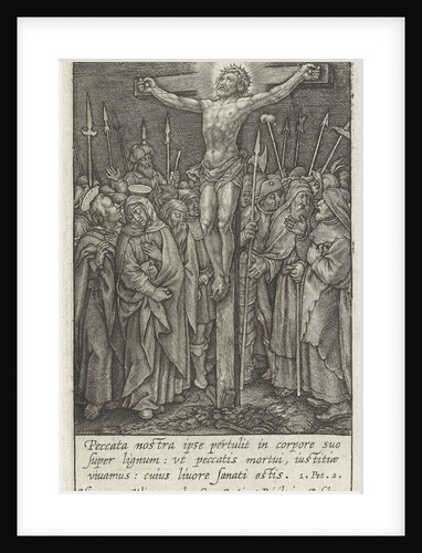 Christ on the cross by Hieronymus Wierix