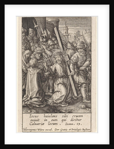Carrying of the Cross by Hieronymus Wierix