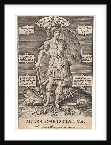 Christian Knight by Hieronymus Wierix