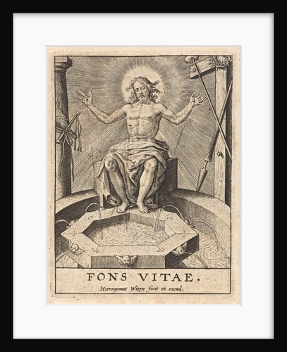 Christ as the fountain of life (Fons Vitae) by Hieronymus Wierix